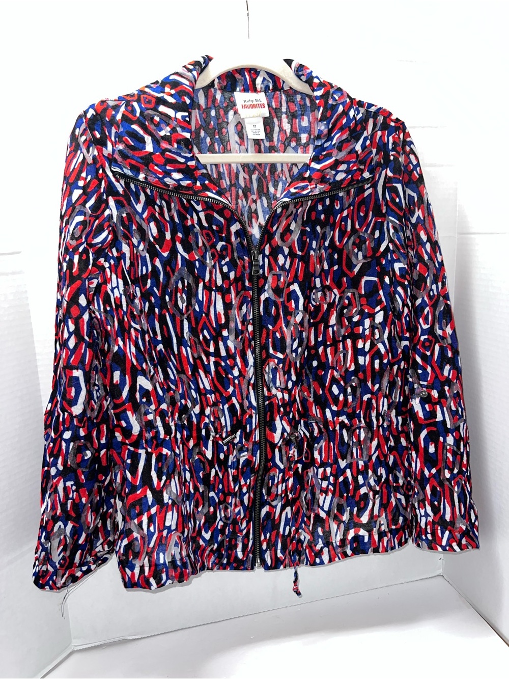 Ruby Rd. Favorites Red White & Blue Zip-Front Women's Jacket Patriotic
